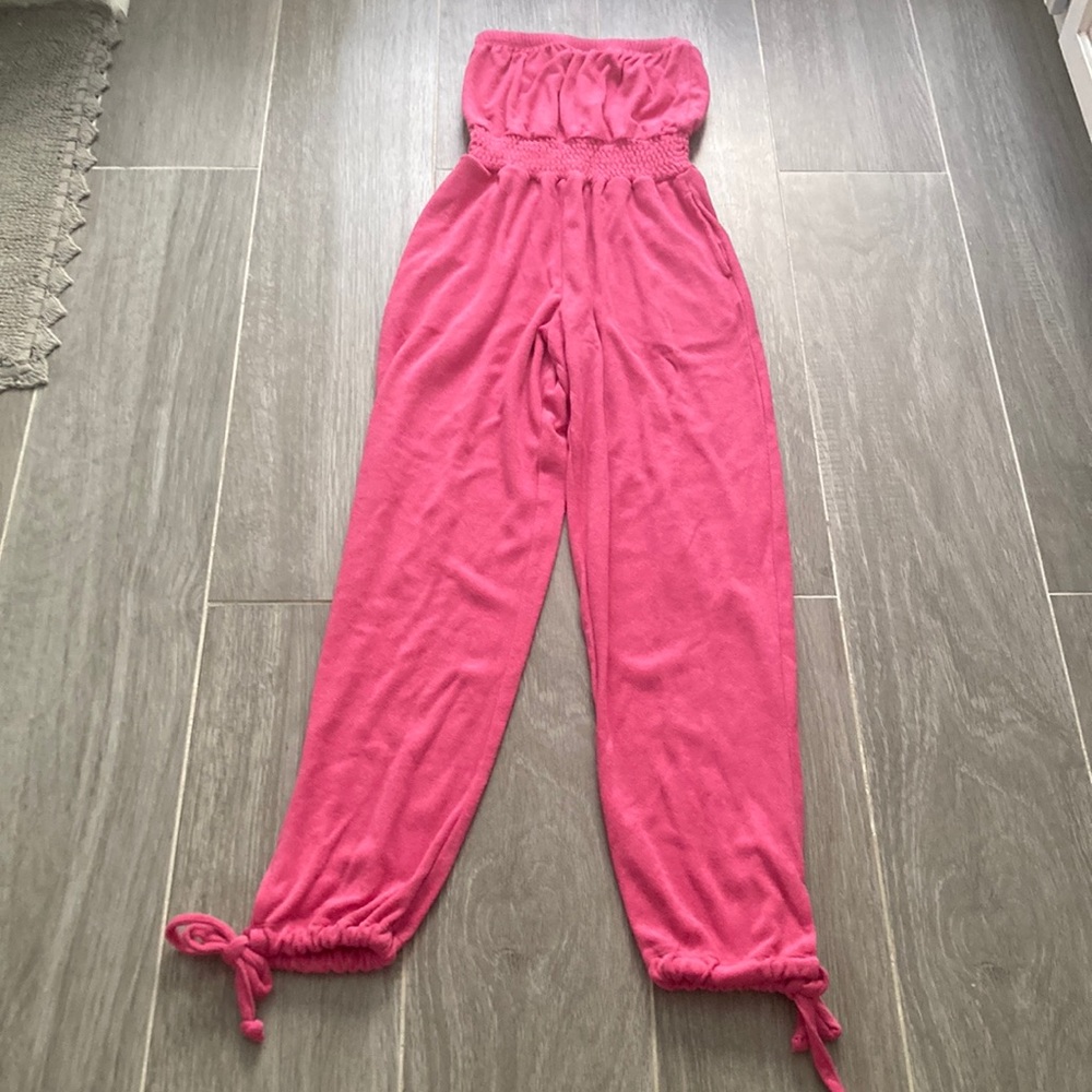 Pink tub top jumper